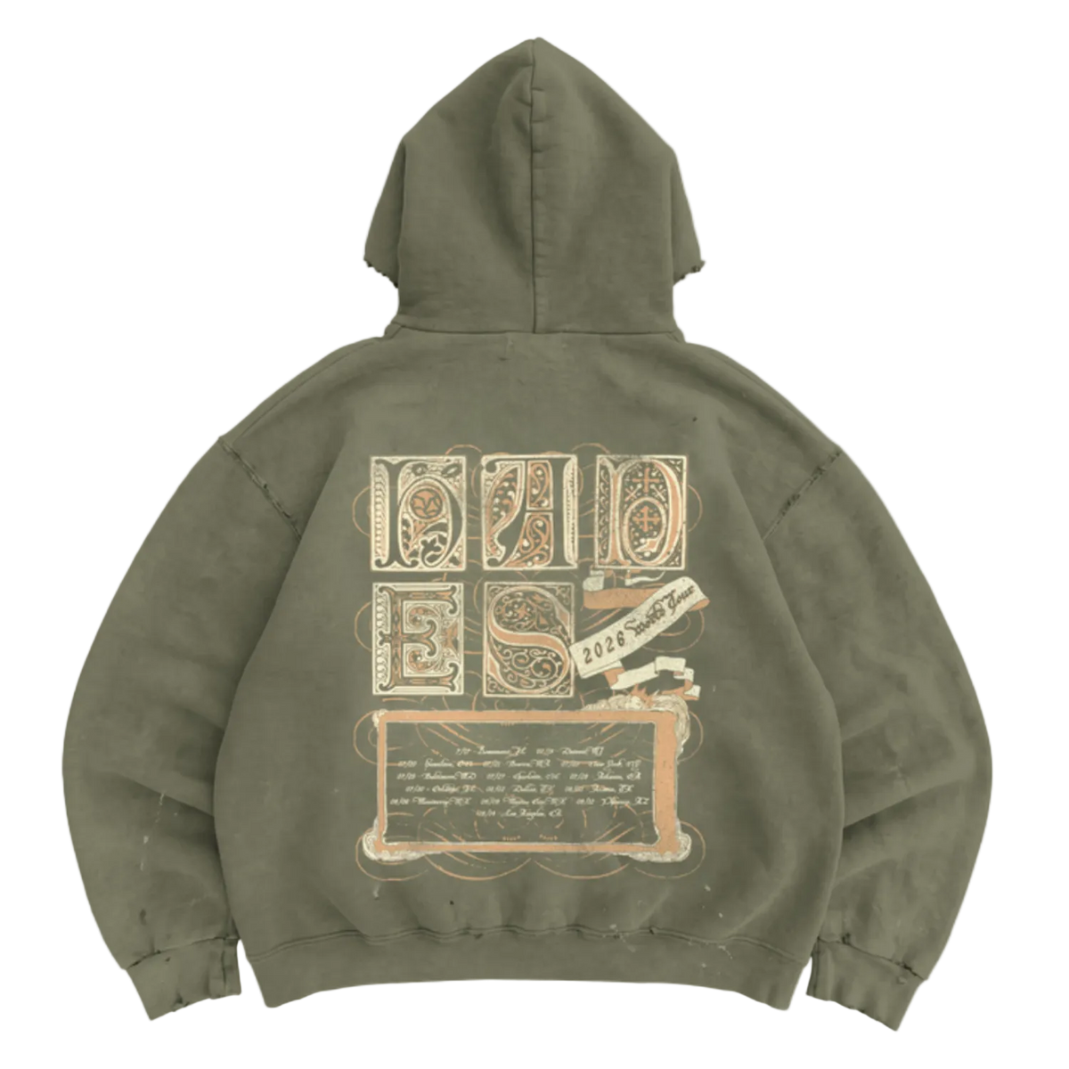 Hades Storybook US Tour olive hoodie