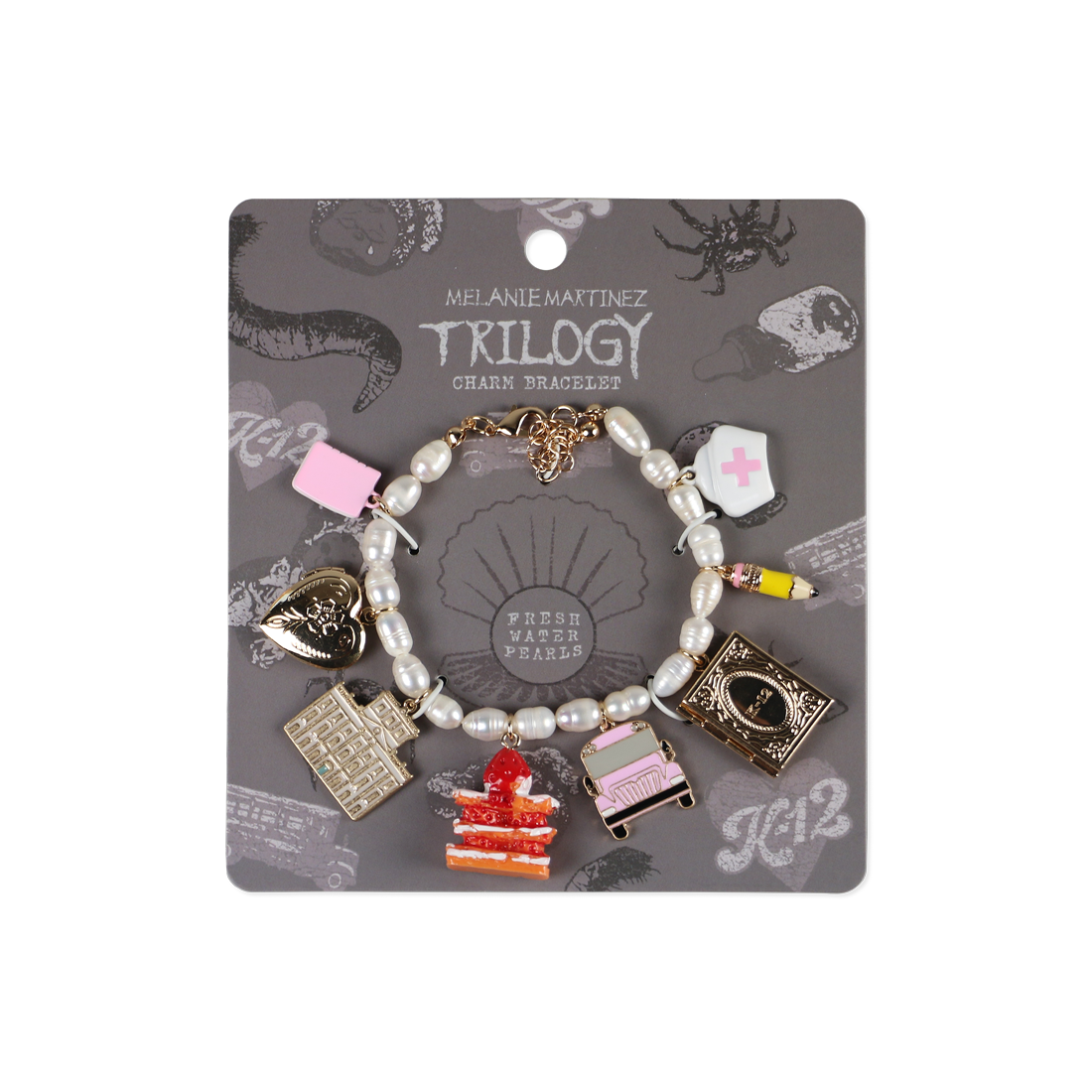 K-12 Fresh Water Pearl Charm Bracelet