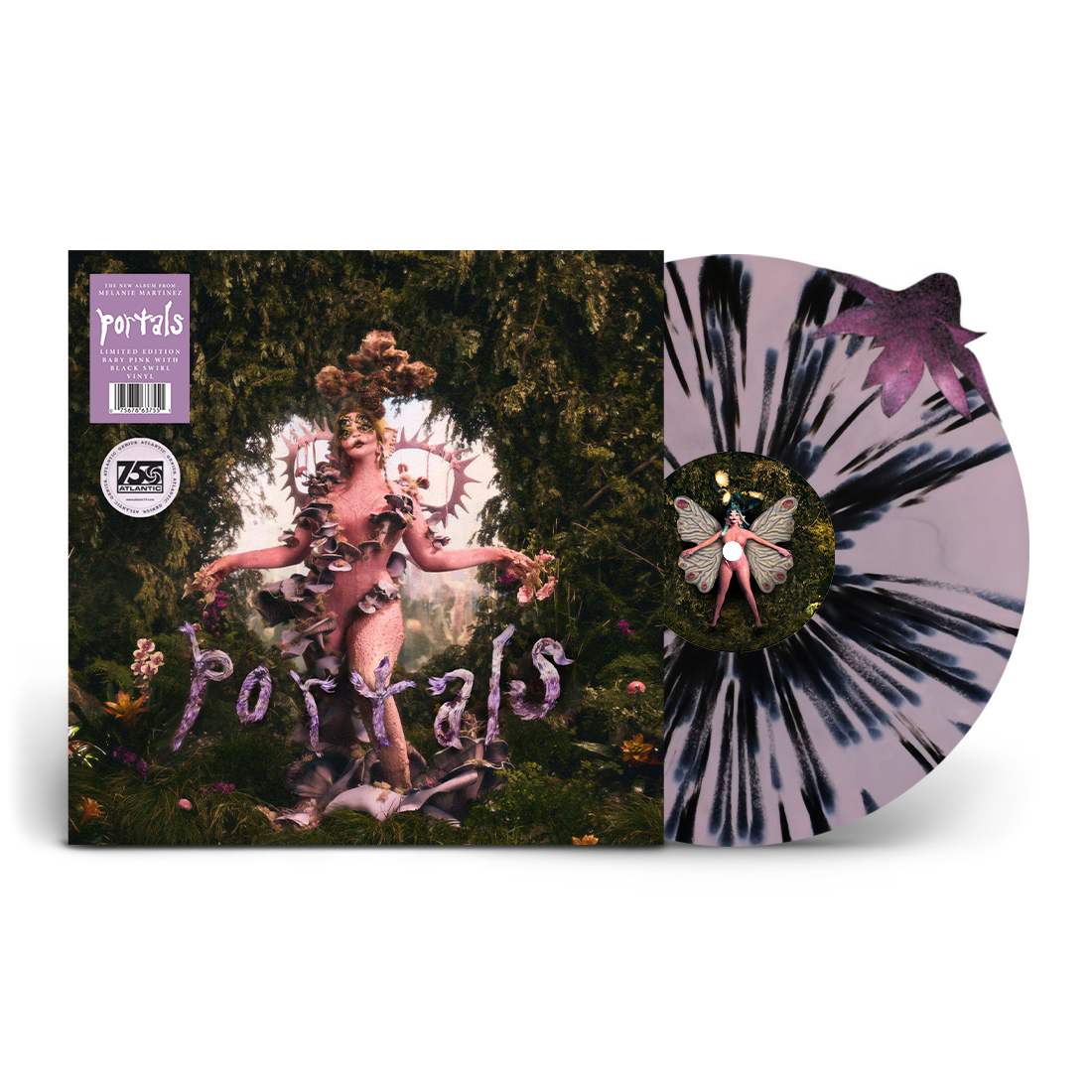 Portals Limited Edition Baby Pink with Black Swirl Vinyl