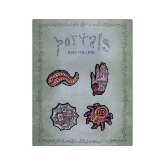 Spiderweb Enamel Pin Set