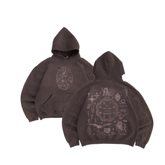Still Cant Buy My Innocence Distressed Hoodie