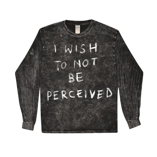 Not Be Perceived Long Sleeve Black
