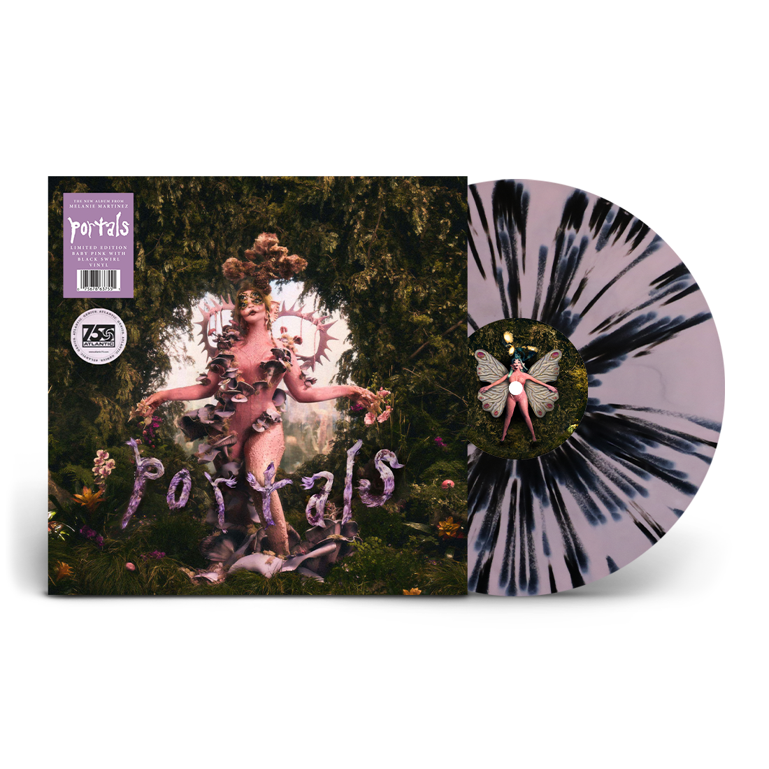 Portals Limited Edition Baby Pink with Black Swirl Vinyl